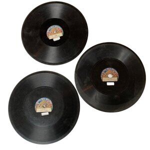 Lot 3 Vintage Busy Bee Records 10-Inch Antique